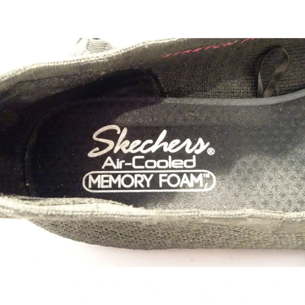 Skechers Cleo 2.0 Love Spell Black Stretch Fit Knit Ballet Flats 158343 Size 11